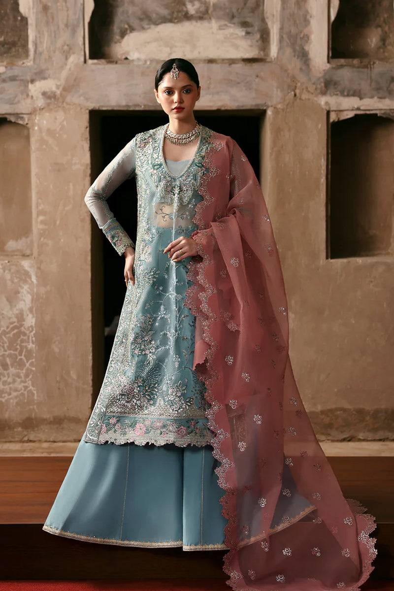 Kaashvi by Ayzel Unstitched Raw Silk Embroidered Suits 3 Piece AAF25KW ROSHAANI AZW-25-V2-09 - Wedding Collection