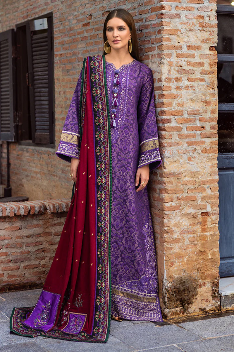 Mushq Broadway Under the Tuscan Sun Embroidered Viscose Suits Unstitched 3 Piece MQ25BT D-04 Florence Whisper - Winter Collection
