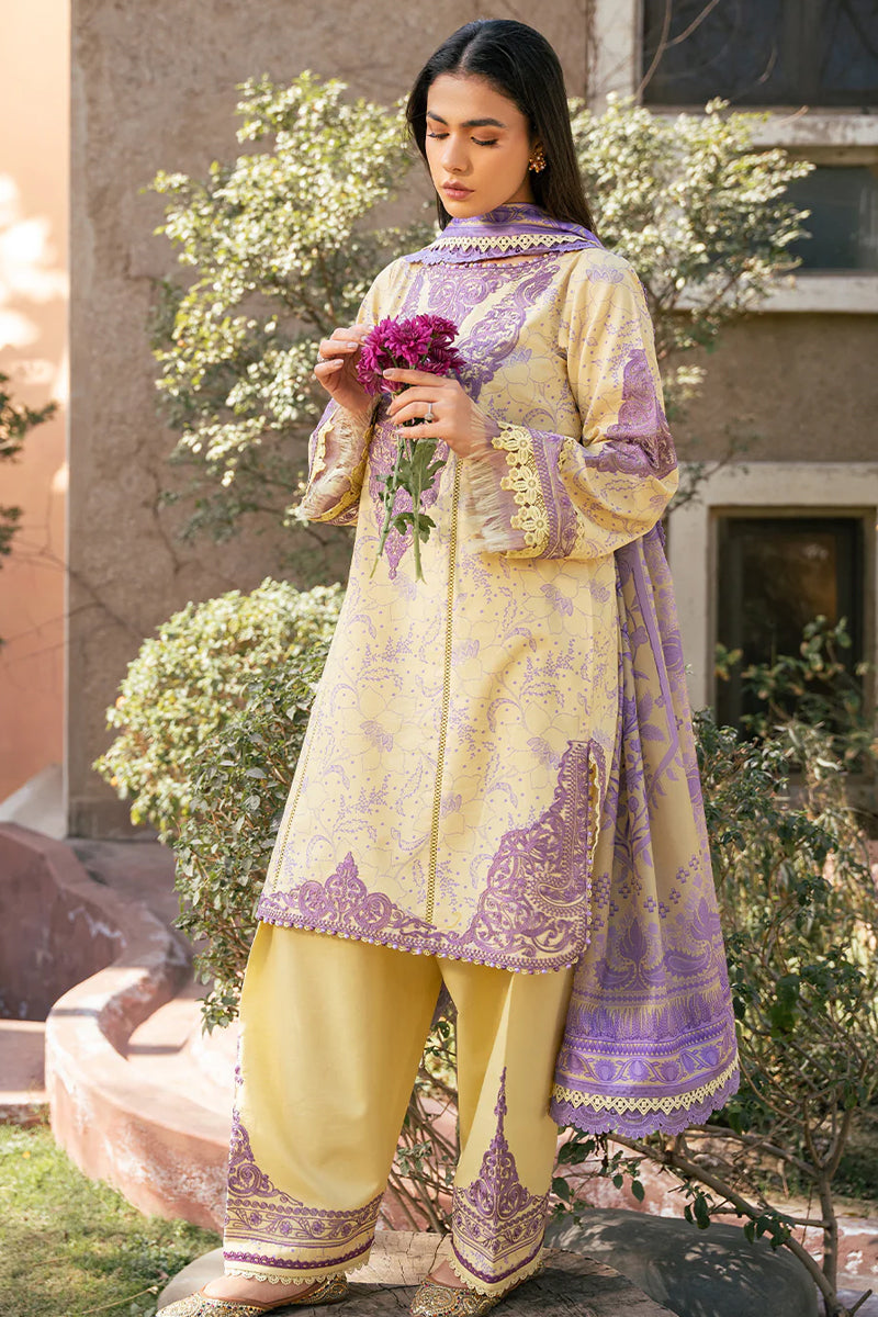 Bin Ilyas Hazel Printed Emb Lawn '25 - 2074 - A