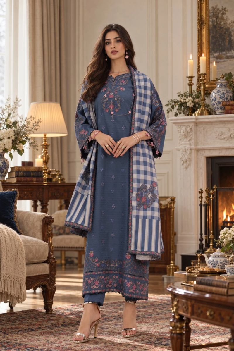 Noor By Sadia Asad Pashmina Shawl '26 - D3