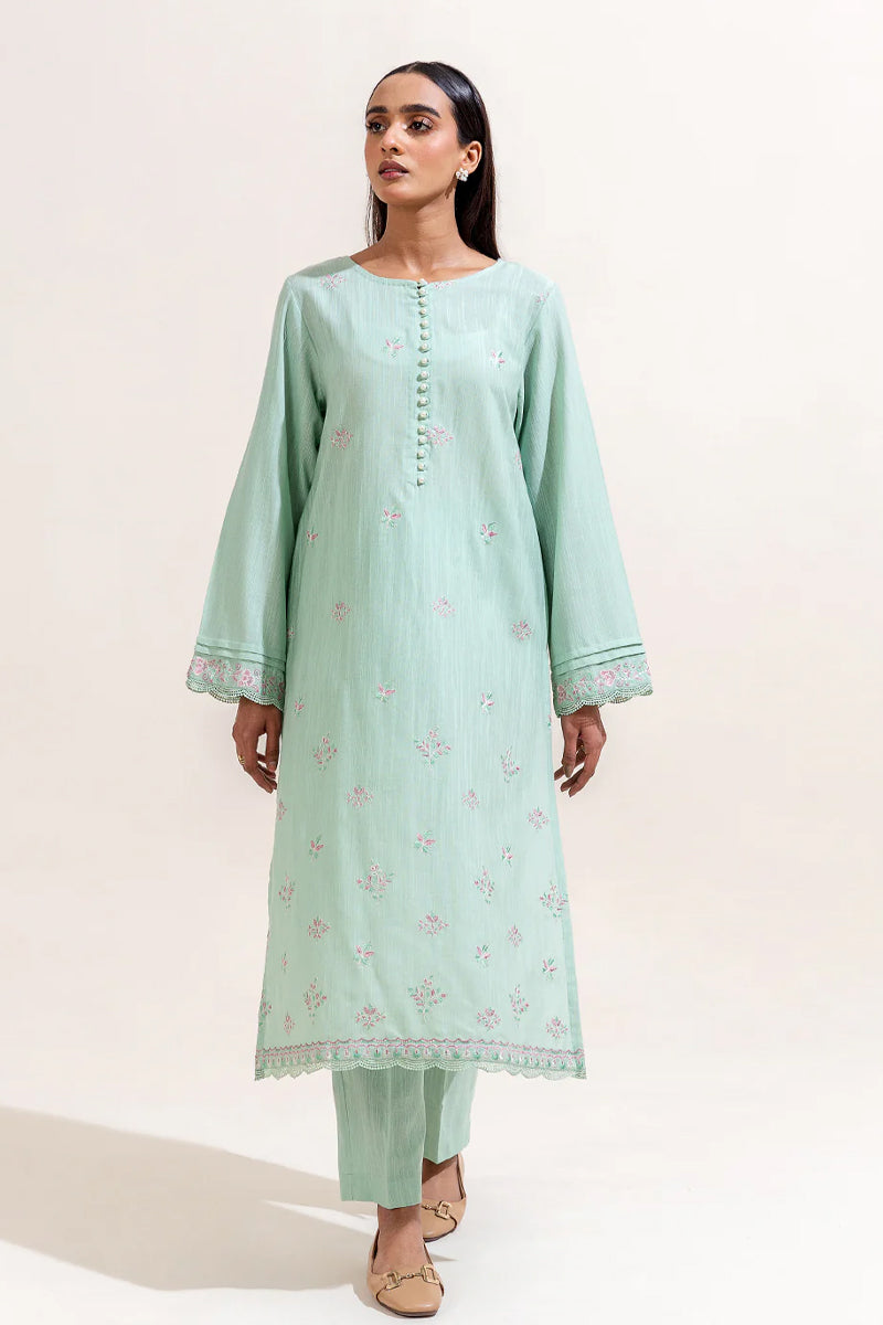 Beechtree Printed Khaddar 2 Pc - MINT COLLISION
