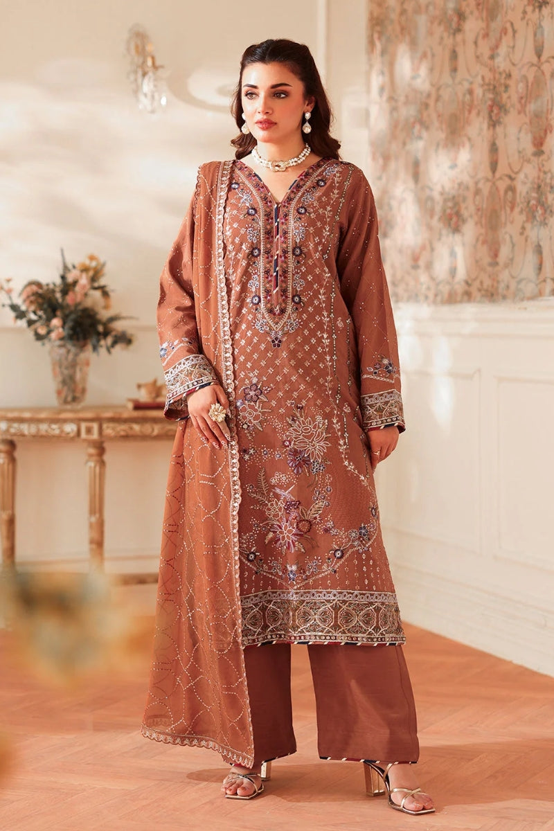 Ramsha Aangan Emb Raw Silk - AA-205