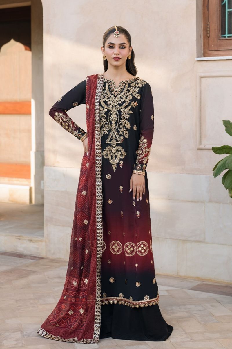 Iznik Bandhani Chiffon - UE-330