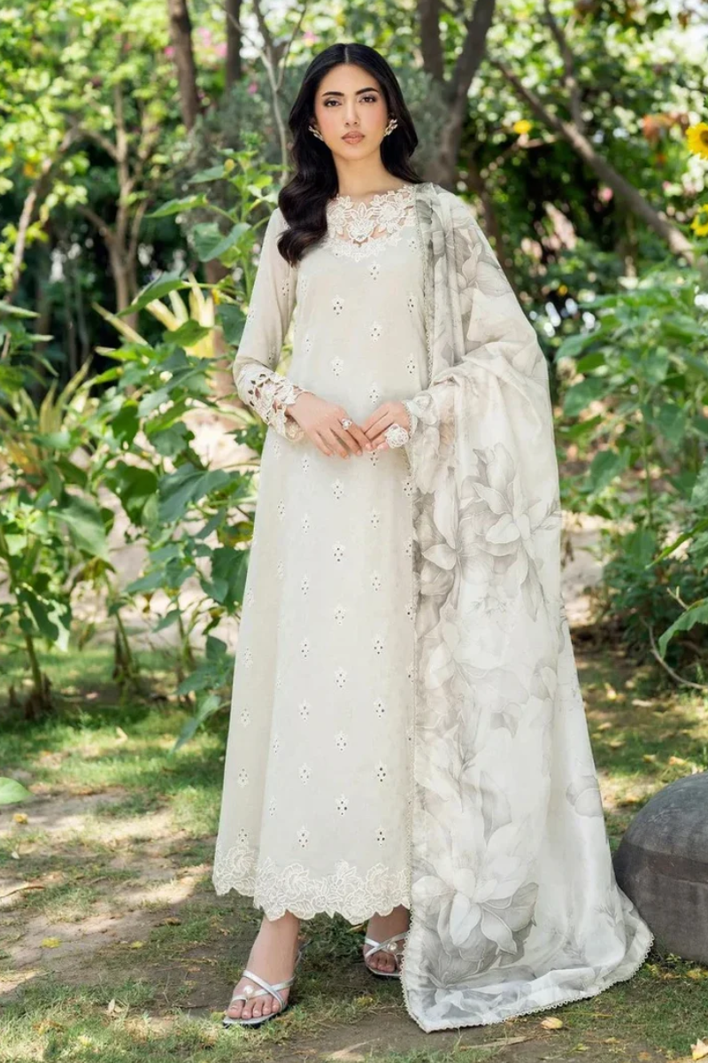 Zarif Nura Textured Lawn Summer - ISARA
