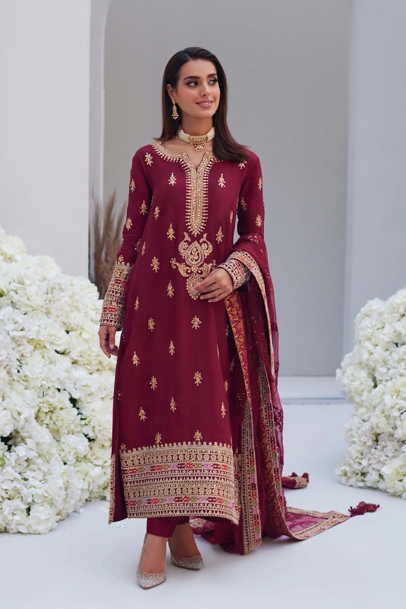 Mina Hasan Embroidered Silk - Maya
