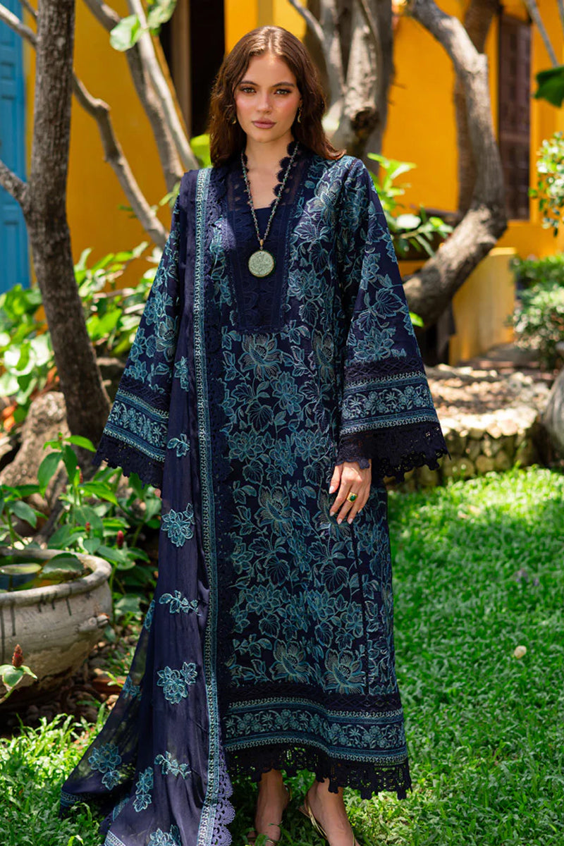 Marjjan Seraya Emb Classics - MBL- 23 A (NAVY BLUE)
