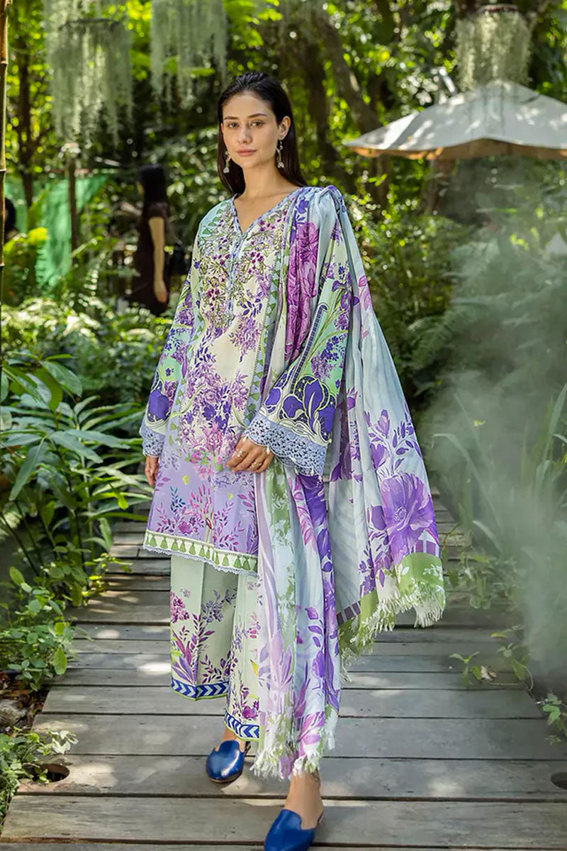 Roheenaz Printed & Emb Lawn'25 - Florisse