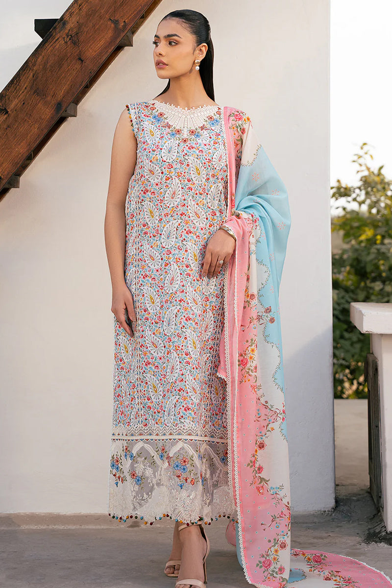 Bin Ilyas Hazel Printed Emb Lawn '25 - 2072 - A