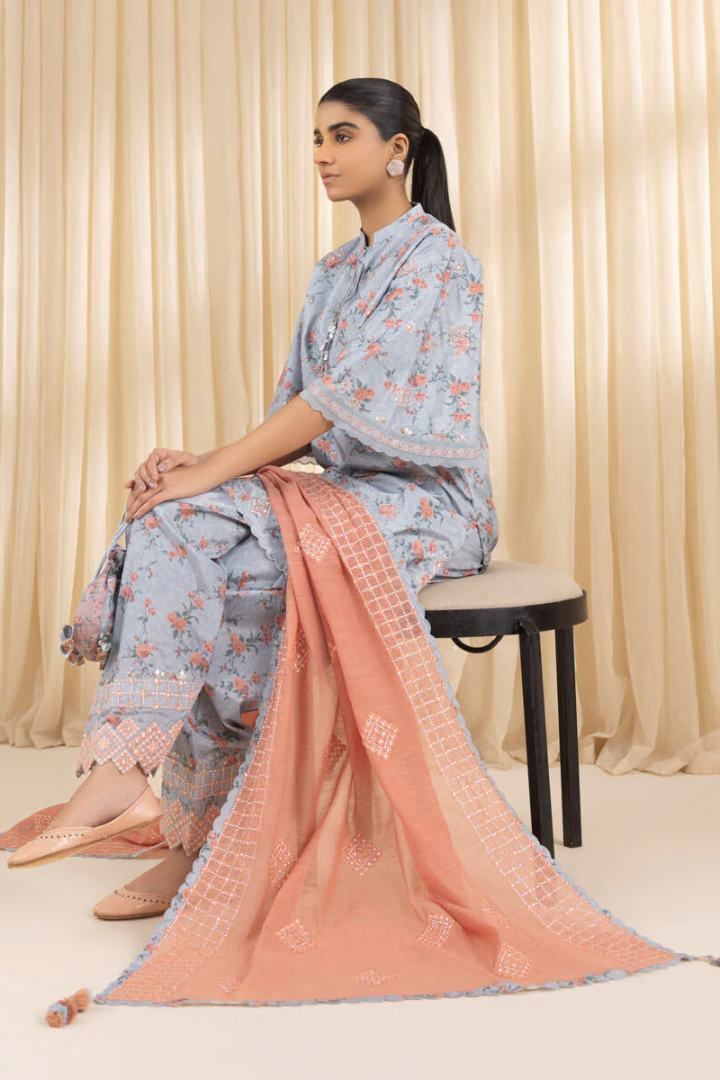 Sapphire Silk Embroidered Silk - SG25V2-57