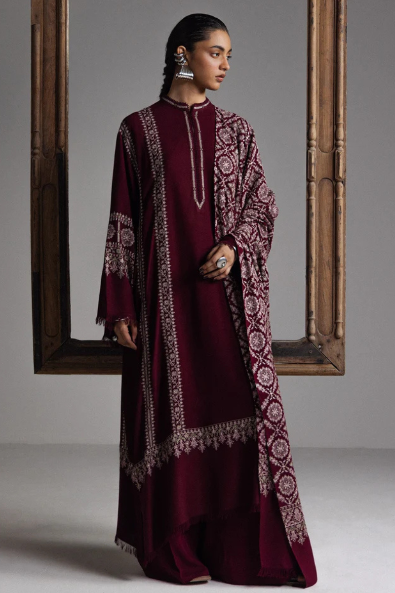 Zara Shahjahan Saraab Winter'26 - MEHRAB-D3