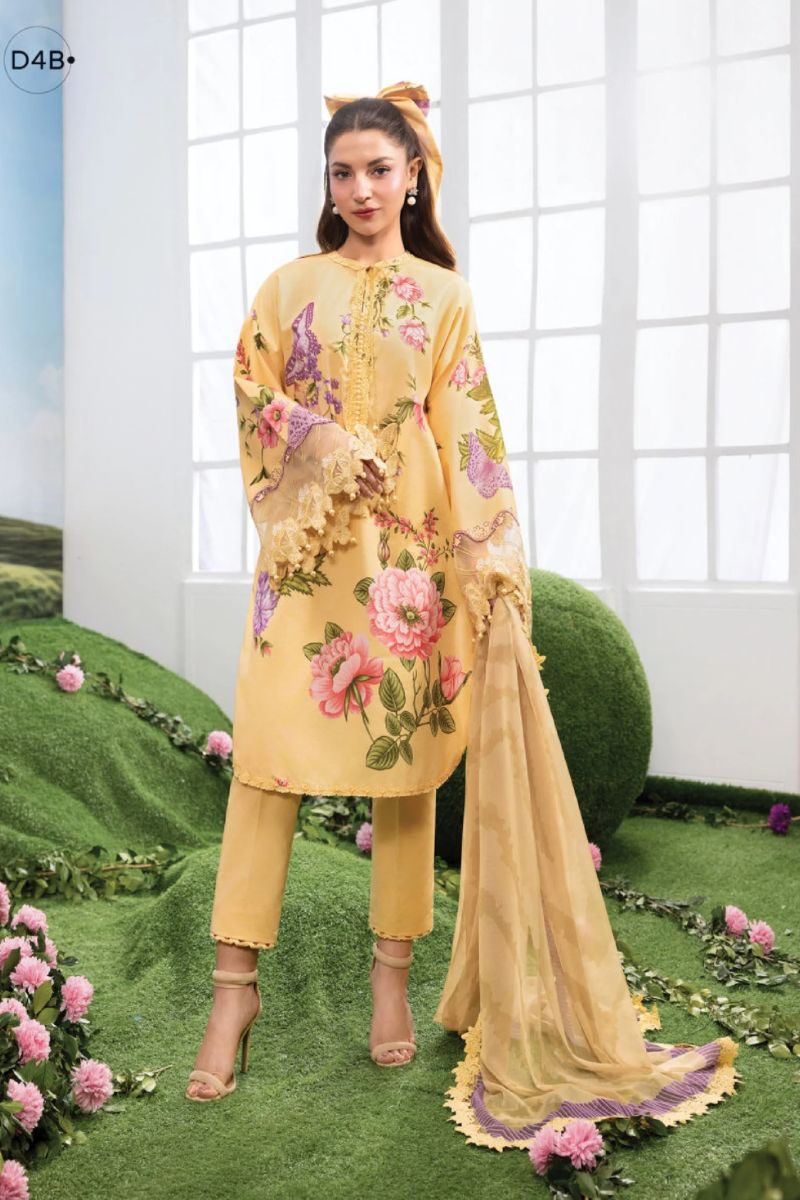 Maria.B M.Basics Embroidered Lawn'26 - MB-04B