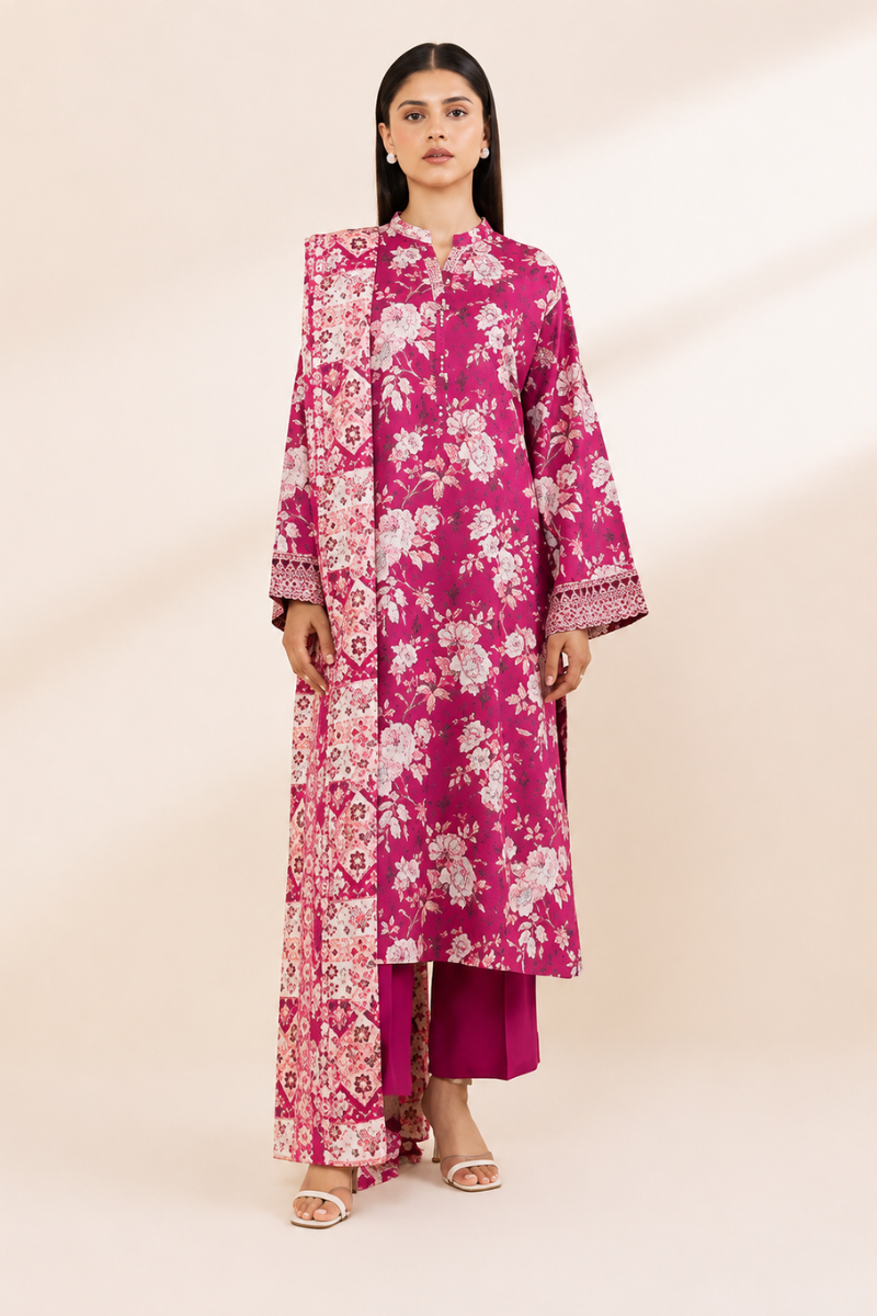 Sapphire Day2Day 2 Pc Printed Linen - 27C