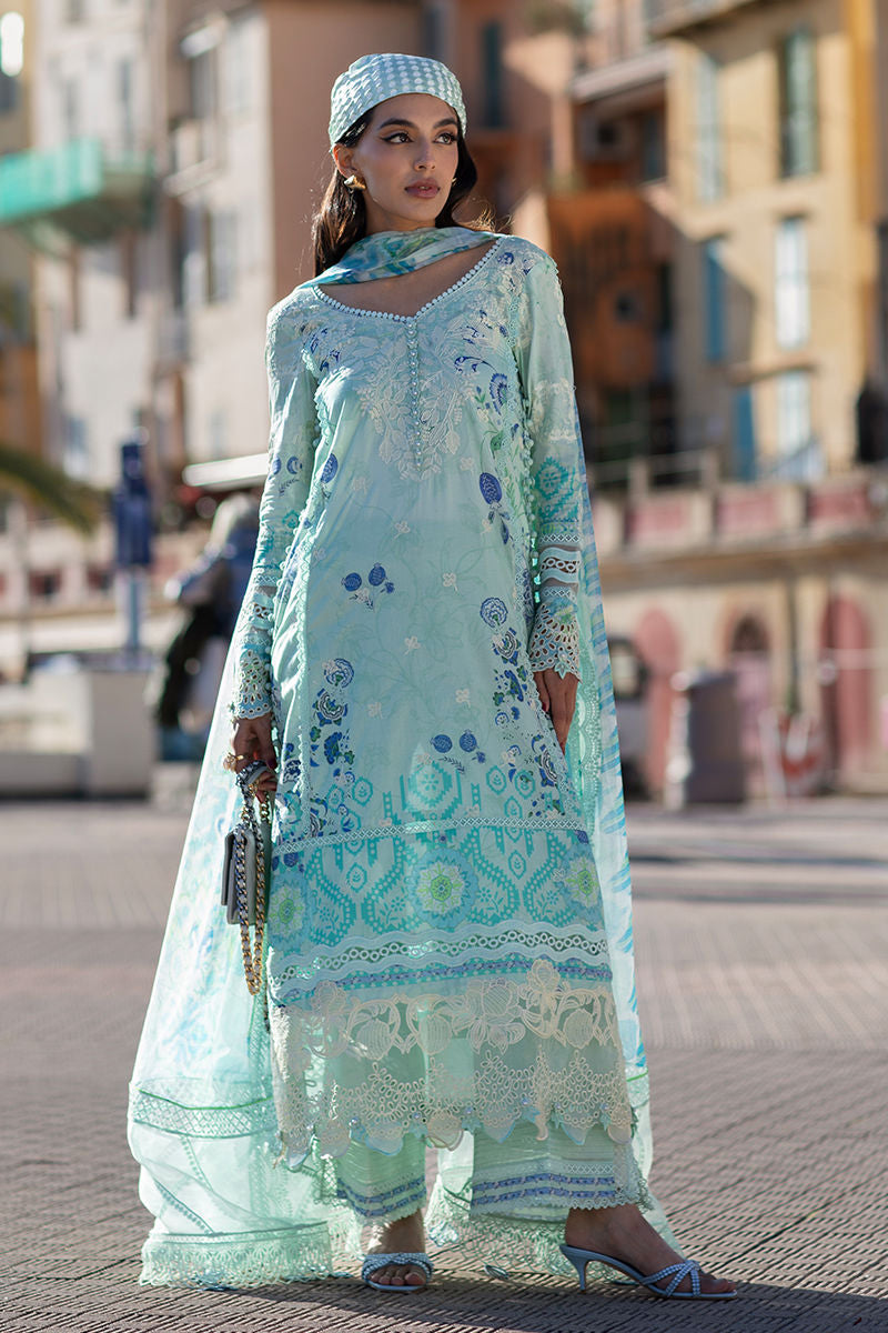 Ansab Jahangirstudio Zoha Luxury Lawn'25 - Ice Crystal