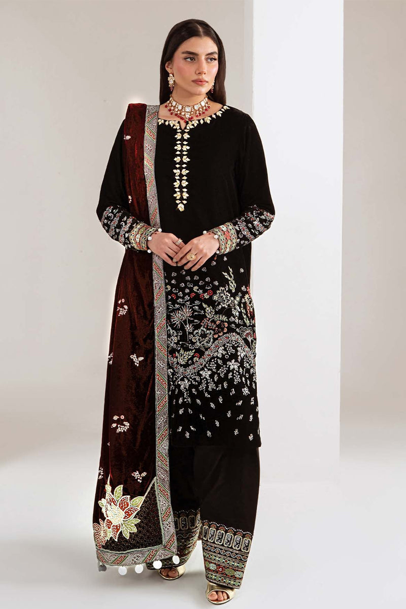 Nureh Maya Velvet Unstitched'25 - NW-113