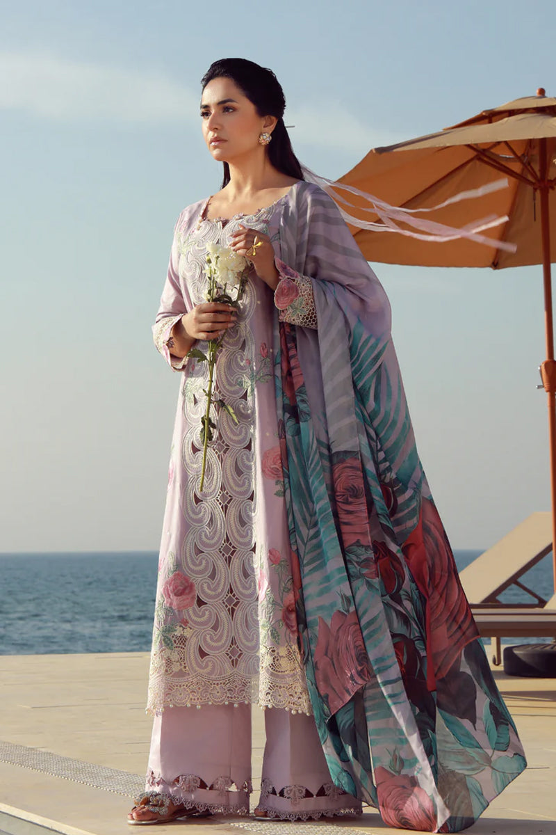 Gulmina Luxury Lawn - Muave Magic