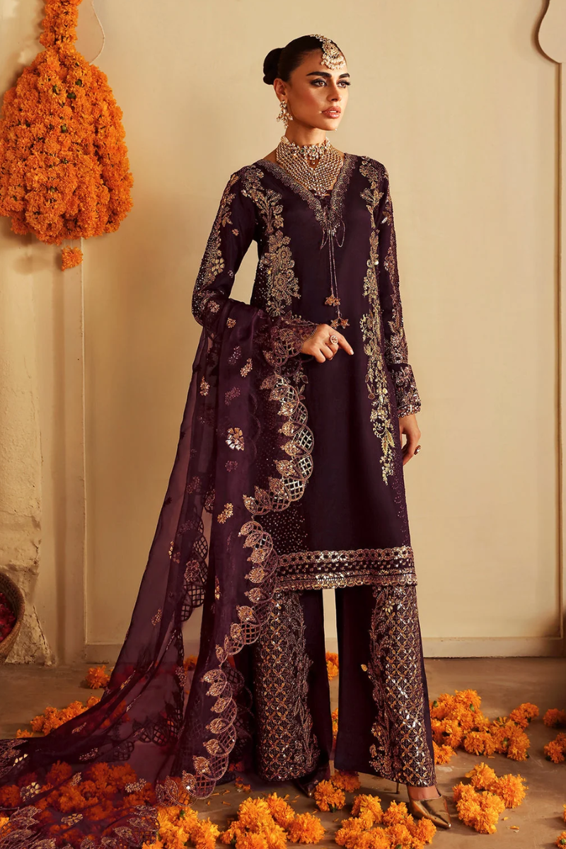Shagna Premium Emb Raw Silk - S06