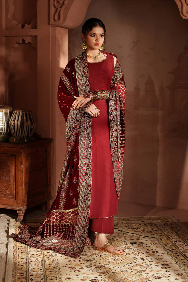 Iznik Embroidered Velvet - IV-56