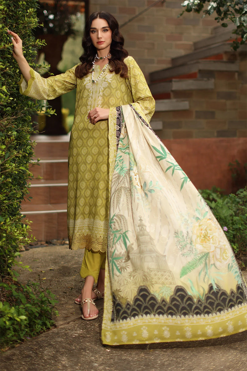 Nureh Signature Print Zari Lawn'26 - SP-201