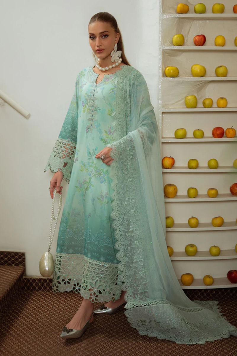 Nureh Embroidered Swiss Lawn  NS-150