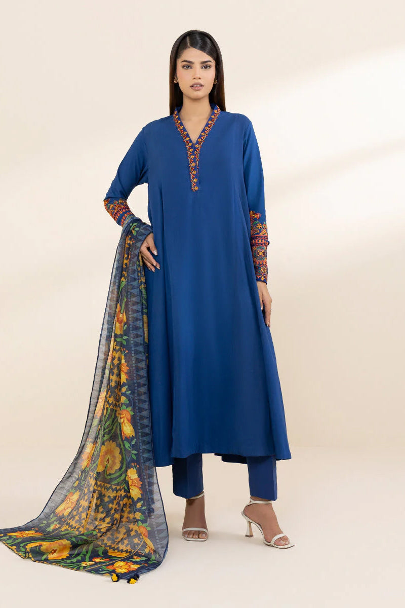 Sapphire Signature 2 Pc Embroidered Arabic Lawn - SG24V7-1LSC