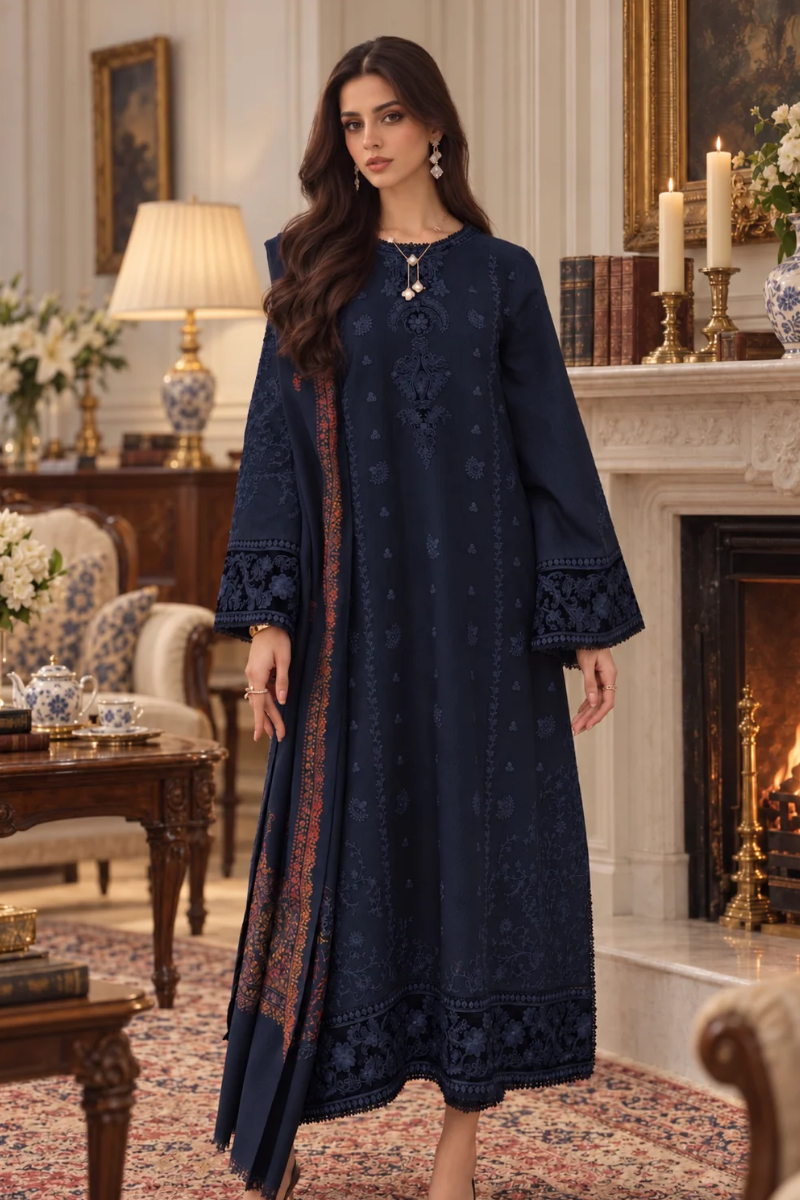 Noor By Sadia Asad Pashmina Shawl '26 - D12
