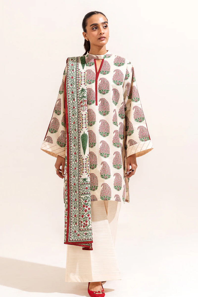 Beechtree Printed Khaddar - CARNIVAL BLOOM