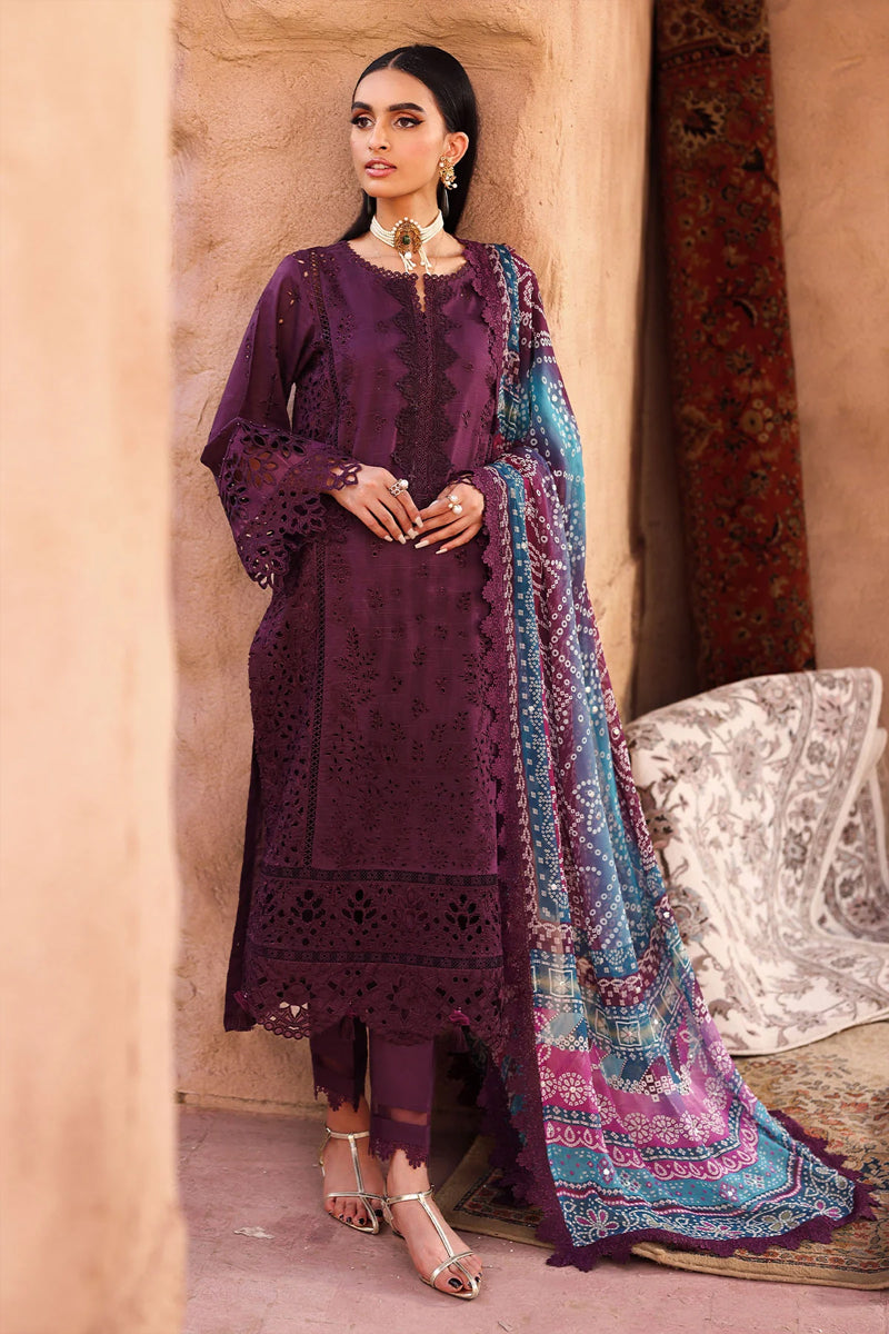 Nureh Bazar Emb Chikankari Lawn'25 - NE-161