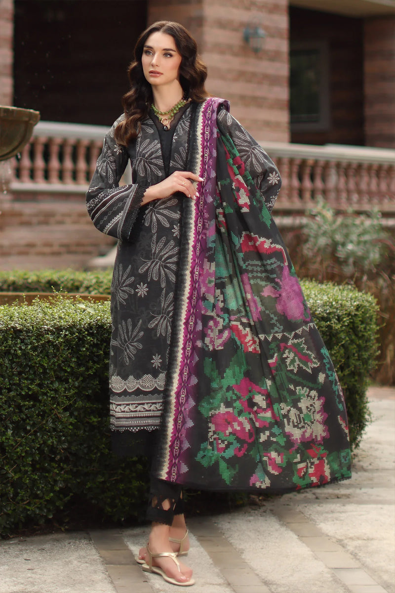 Nureh Signature Print Zari Lawn'26 - SP-204