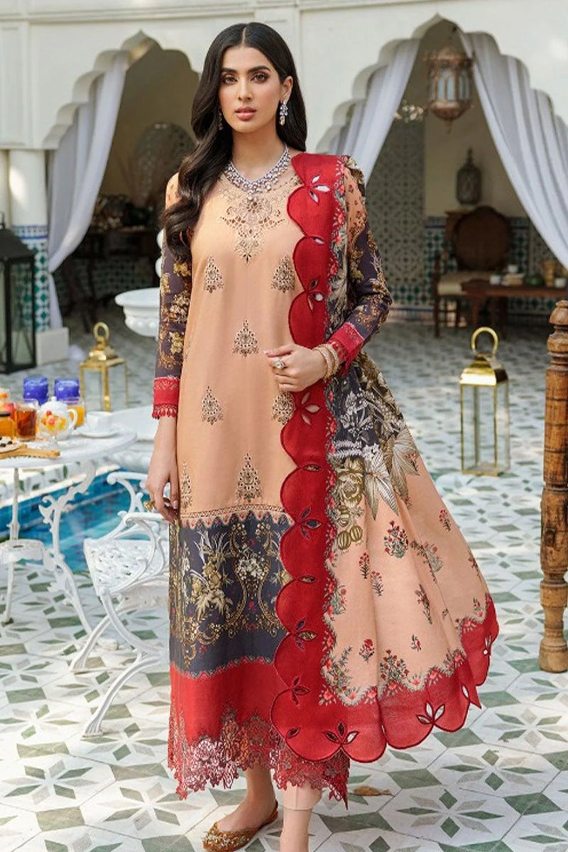 Noor By Sadia Asad Woolen Shawl - D-4B
