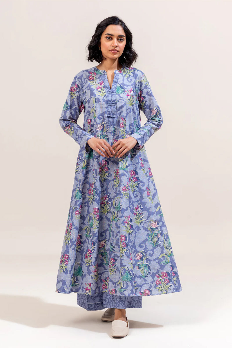Beechtree Printed Khaddar 2 Pc - FLINT HAZE