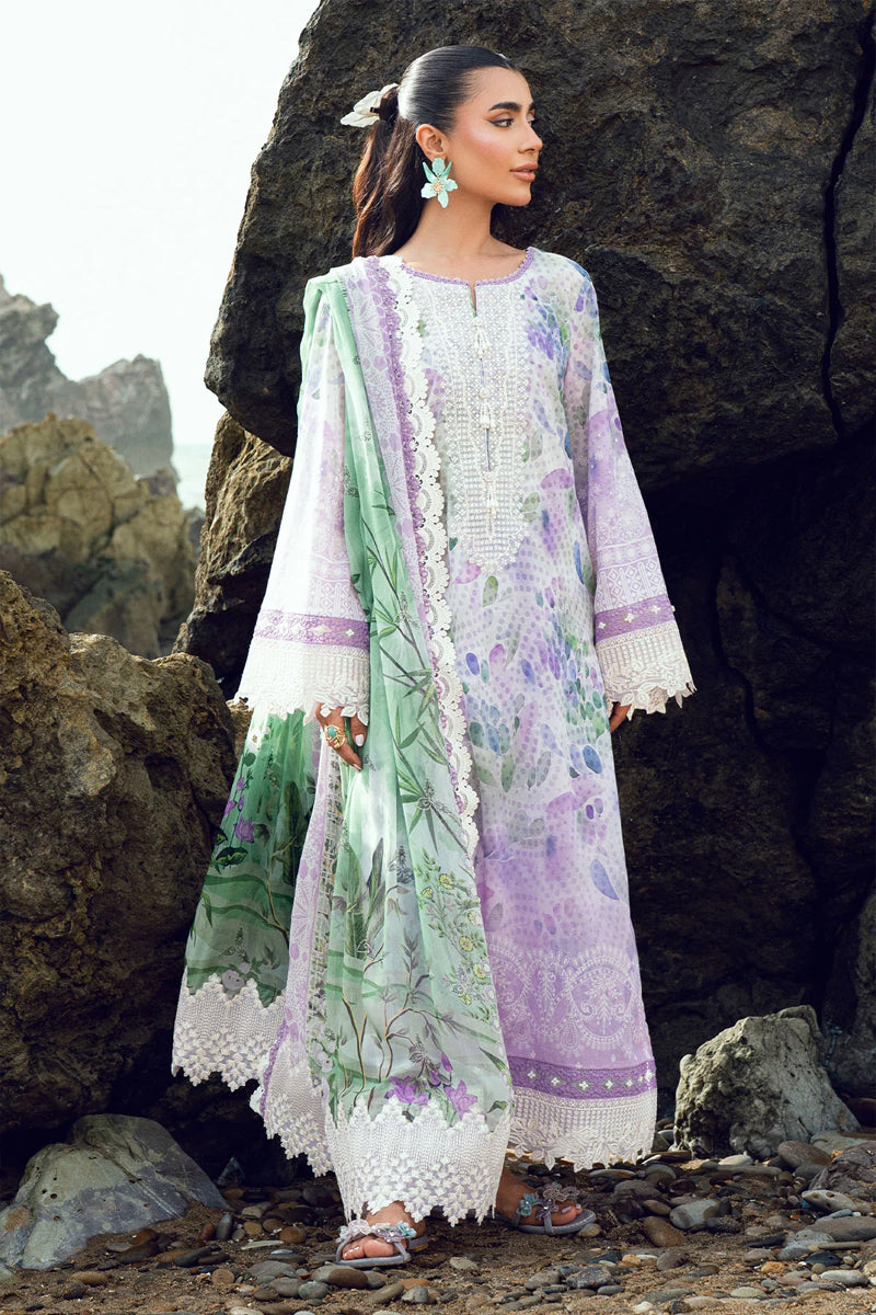 Nureh Gardenia Emb & Printed Lawn'26 - NSG-200