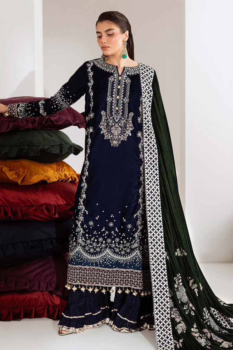 Nureh Maya Velvet Unstitched'25 - NW-109