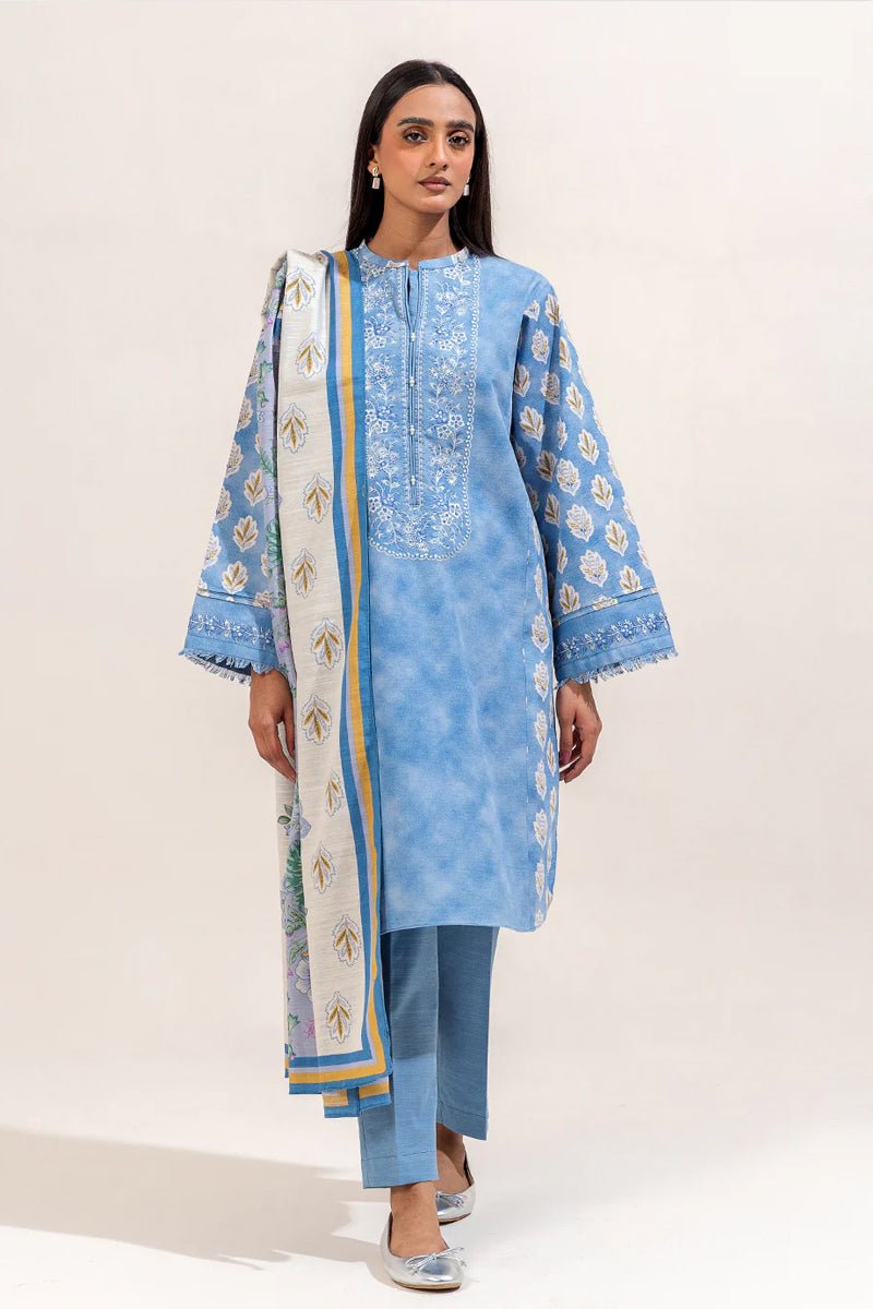 Beechtree Printed Khaddar 2 Pc - ARCTIC BLOOM
