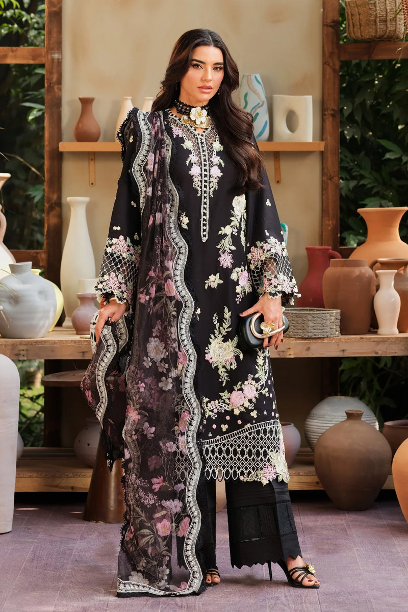 Maryam Hussain Luxury Lawn'26 - Noir