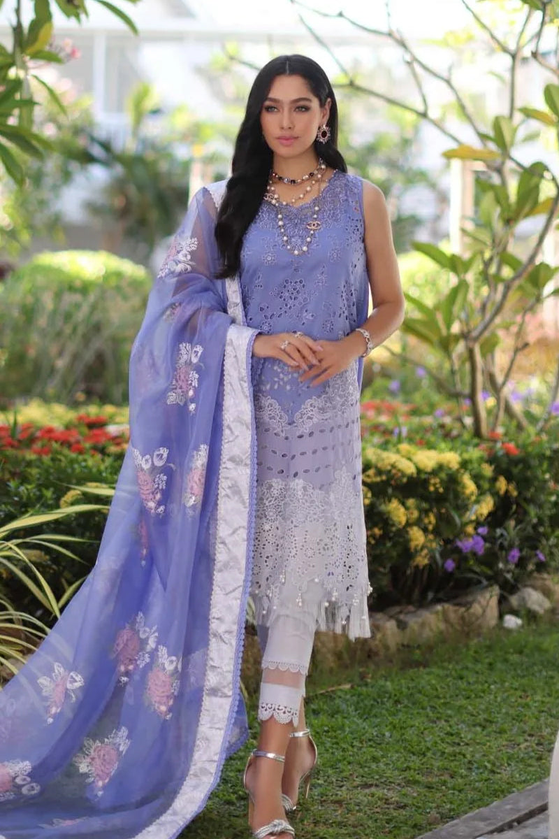 Noor Luxury Chikankari Lawn - 9B
