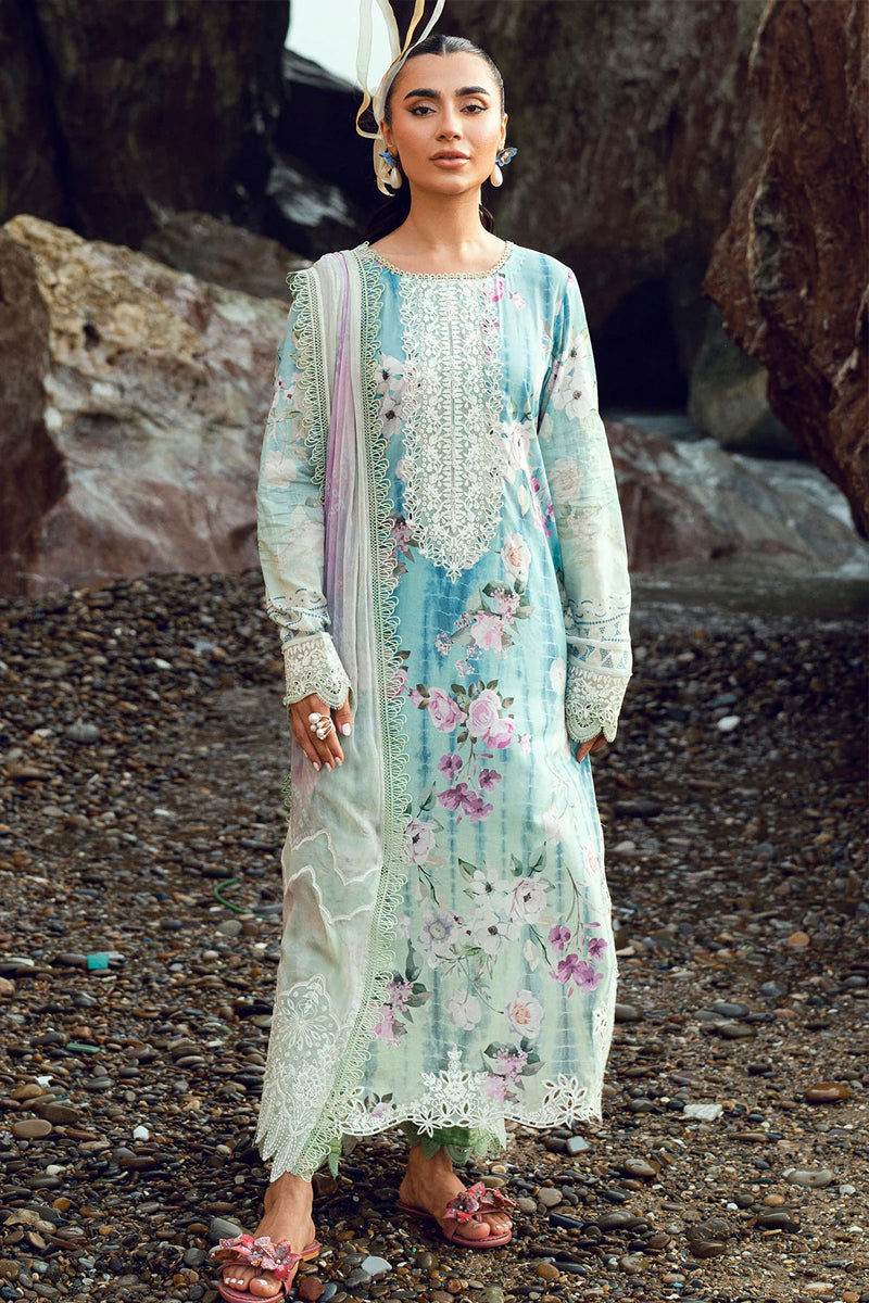 Nureh Gardenia Emb & Printed Lawn'26 - NSG-202