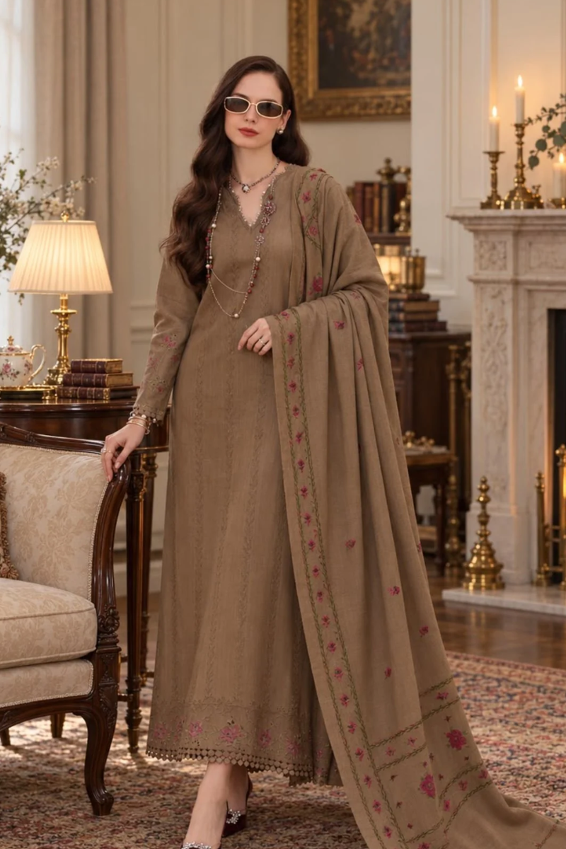 Noor By Sadia Asad Pashmina Shawl '26 - D7