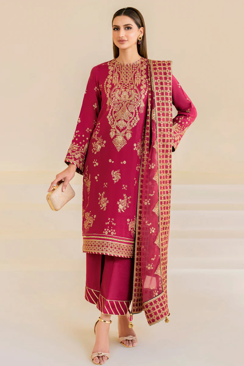 Jazmin - Embroidered Raw Silk UR-7022