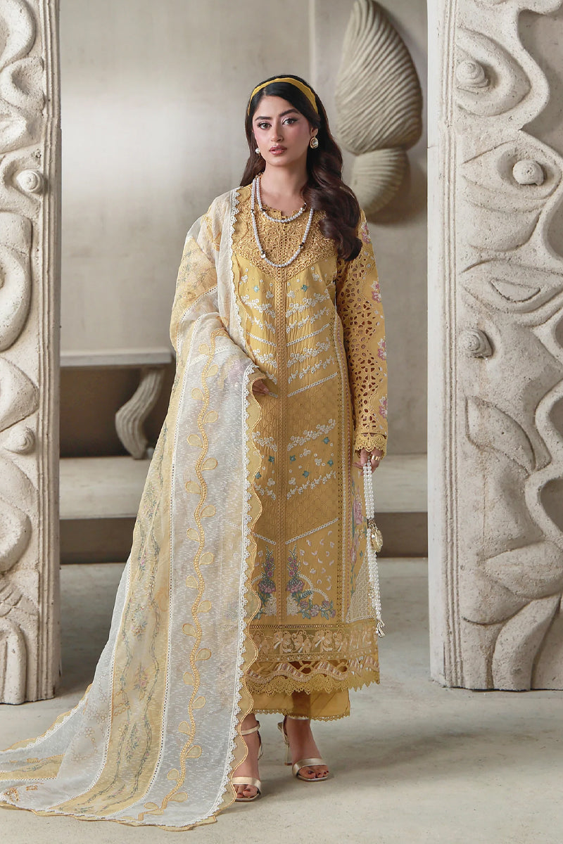 Saagar by Aabyaan Emb Luxury Lawn - AL-2 Zimal