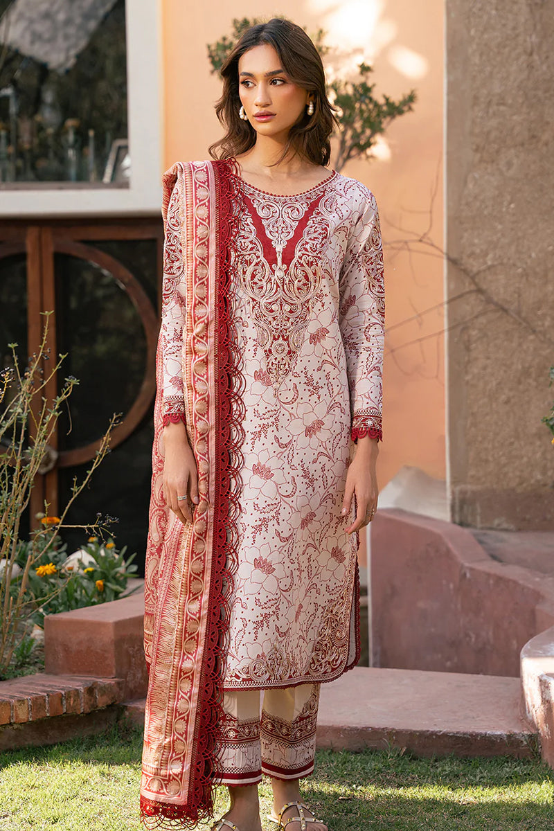 Bin Ilyas Hazel Printed Emb Lawn '25 - 2074 - B