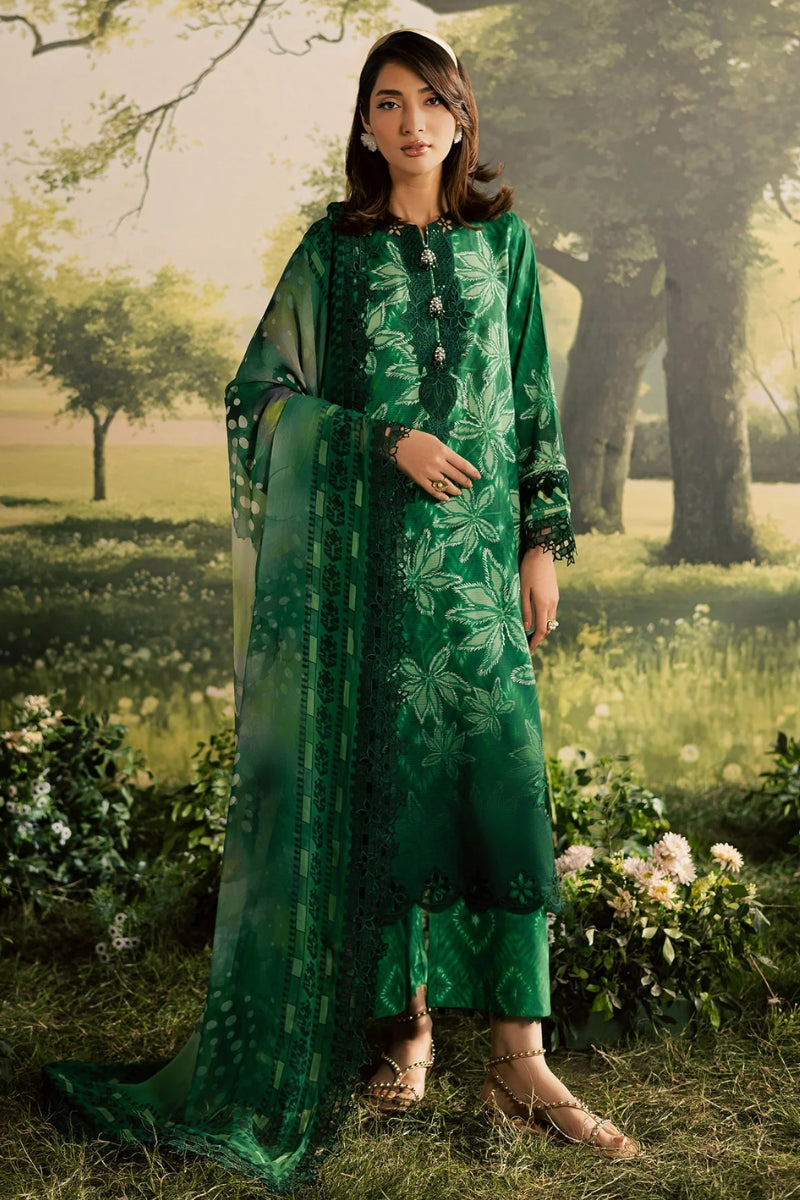 Nureh Bloom Emb & Printed Lawn'26 - BL-17