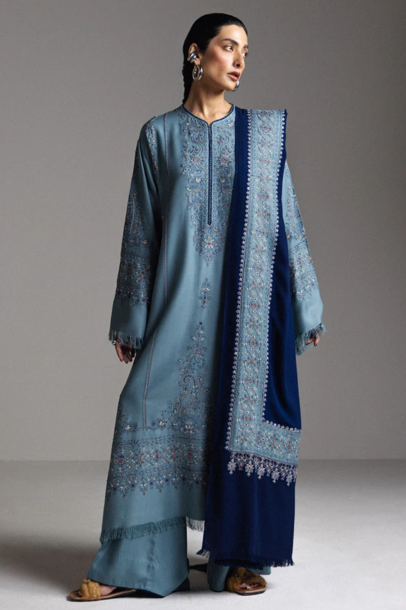 Zara Shahjahan Saraab Winter'26 - FIROZA-D9