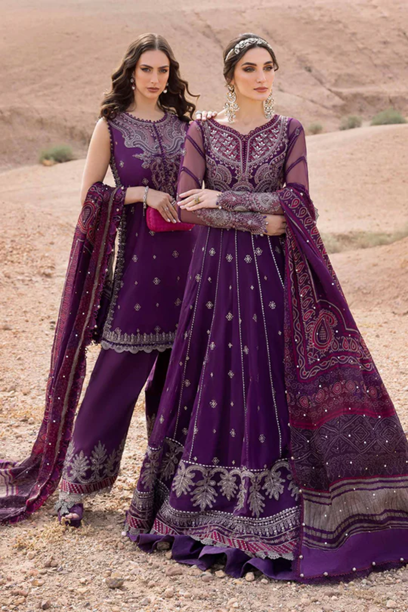 Maria.B - Embroidered Net Suit | D-2507-B