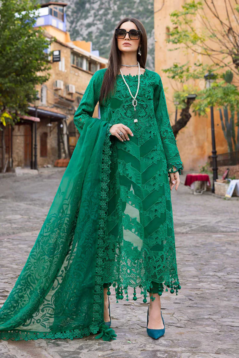 Maria.B - Embroidered Paper Cotton Suit |D-2508-B