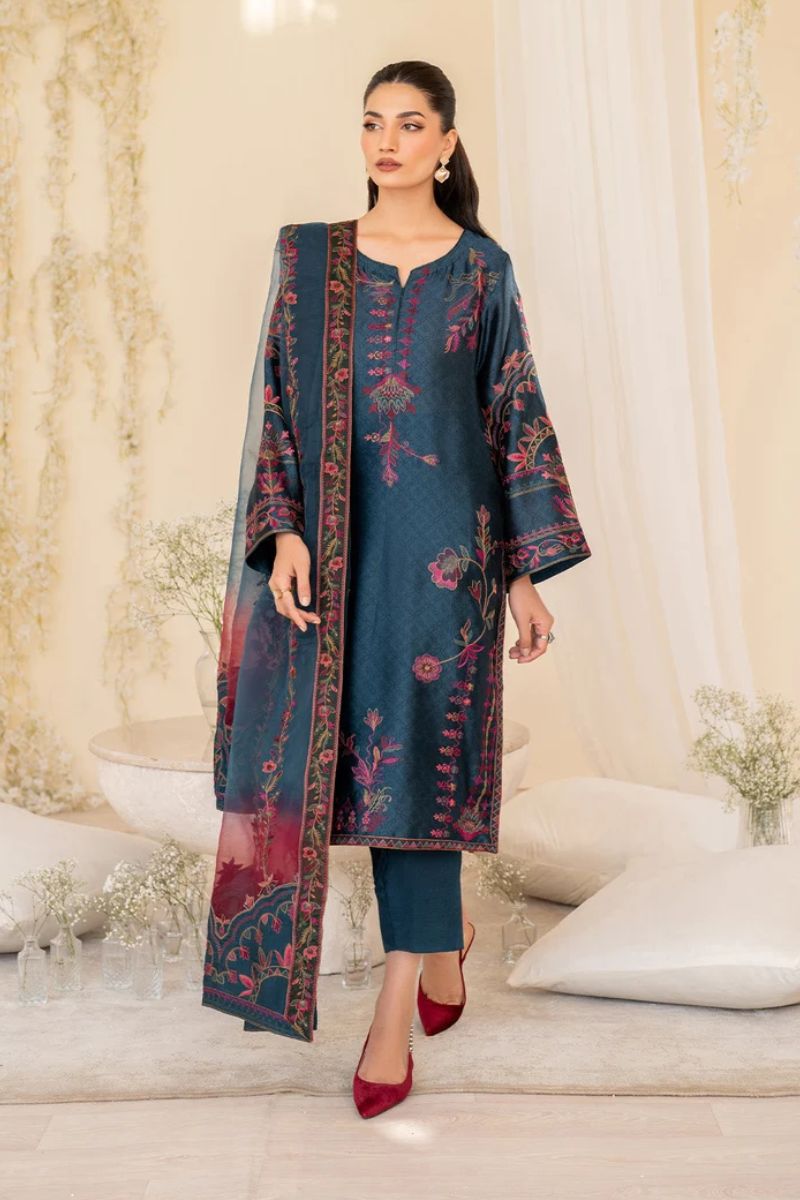 Iznik Formals Embroidered Pure silk - UE-379