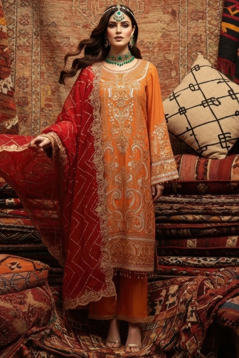 Imrozia Serene Mehr-e-Mah Emb Chiffon - I-244 Esmara