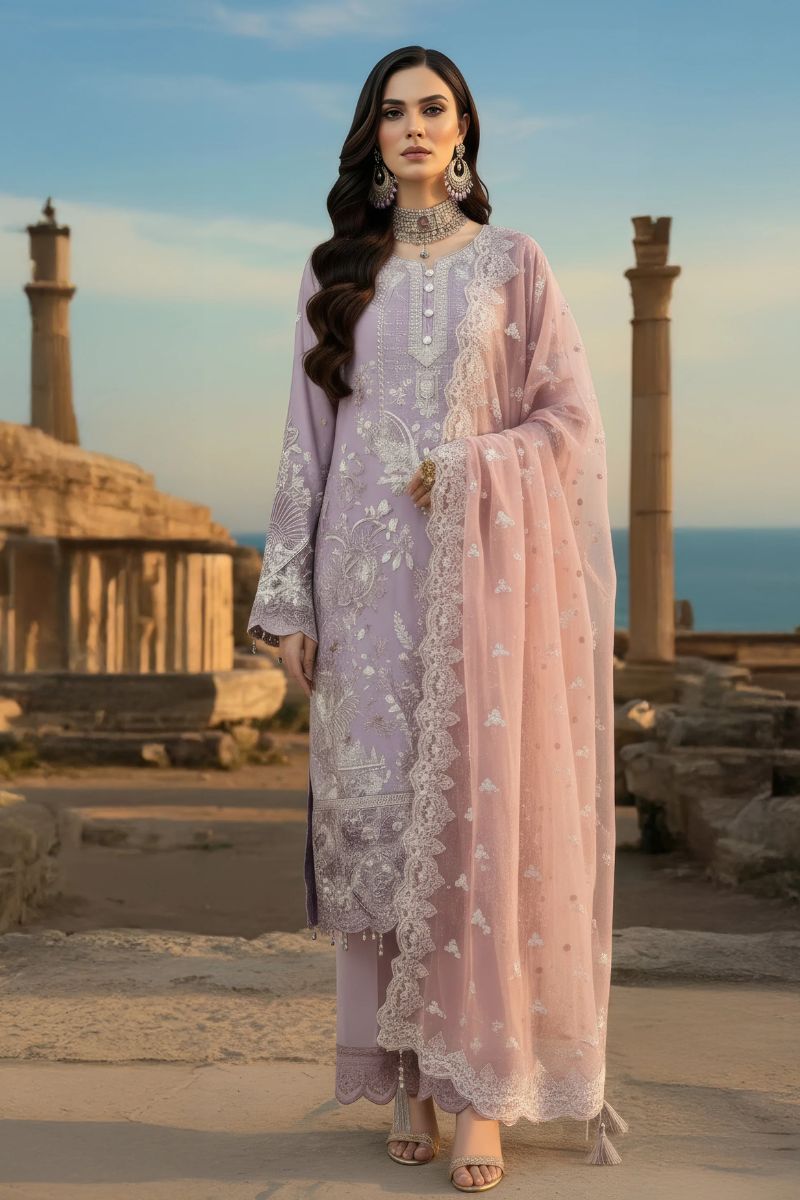 Imrozia Serene Mehr-e-Mah Emb Chiffon - I-239 Ayluna