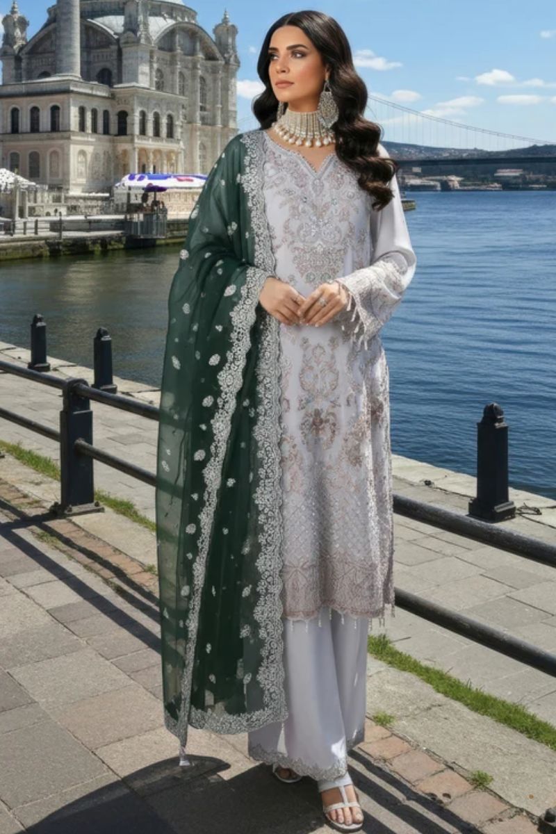Imrozia Serene Mehr-e-Mah Emb Chiffon - I-240 Selin