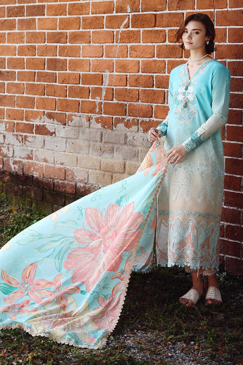 Mushq Solace Ombre Chikankari'26 - Whispered Dawn