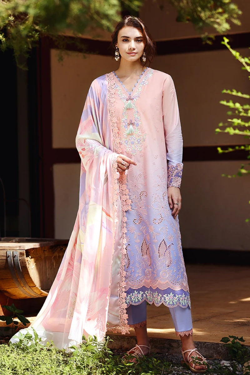 Mushq Solace Ombre Chikankari'26 - Morning Veil